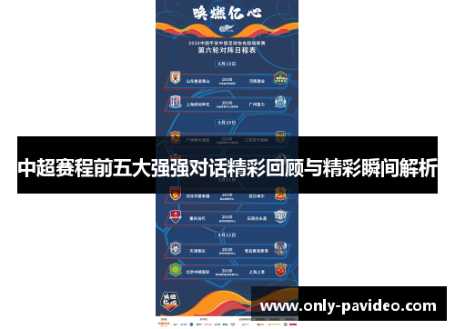 中超赛程前五大强强对话精彩回顾与精彩瞬间解析 中超赛程前五大强强对话精彩回顾与精彩瞬间解析